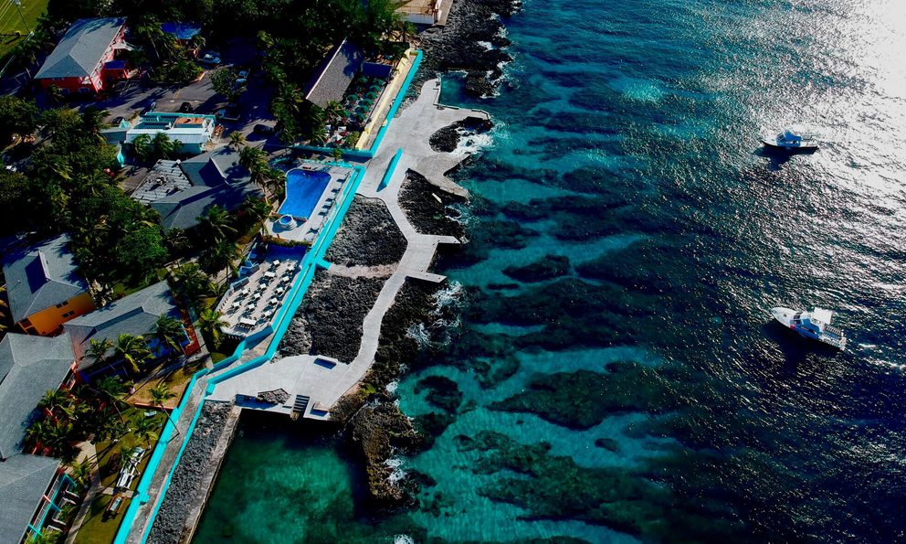 Sunset house aerial